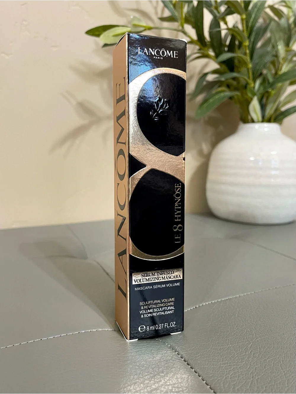 Lancome Le 8 Hypnose Serum Infused Volumizing Mascara 01 Noir Sculptural 0.27Oz